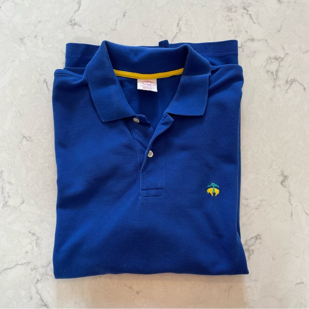 Brooks Brothers Short Sleeve Performance Polo Original Fit in Blue Size M - Picture 1 of 8